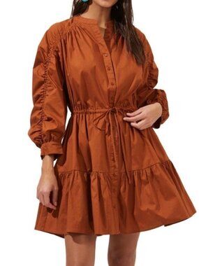 ASTR Women’s Ruched Shirtdress size Large